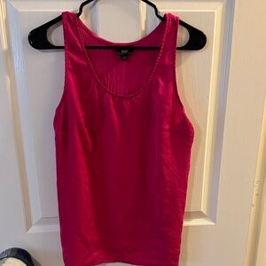 Mossimo Supply Co. Bright Pink Satin-Look Tank